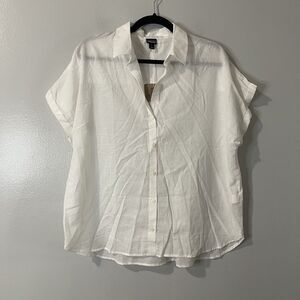 PATAGONIA A/C Lightweight Shirt White Large White like new Cotton Coastal Nature